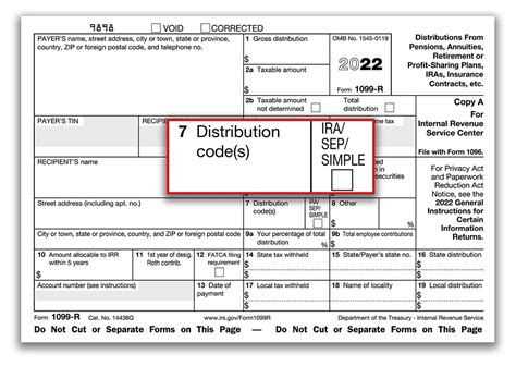 1099 r total distribution box checked|1099 taxable amount not determined.